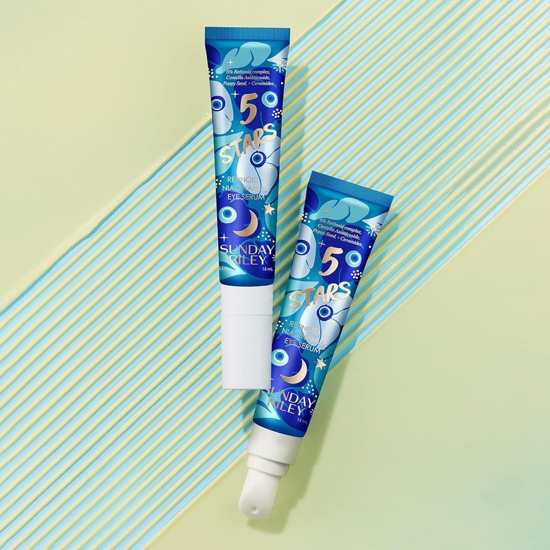 Sunday Riley Retinol + Niacinamide Eye Serum - Anti-Aging Cream for Dark Circles & Wrinkles
