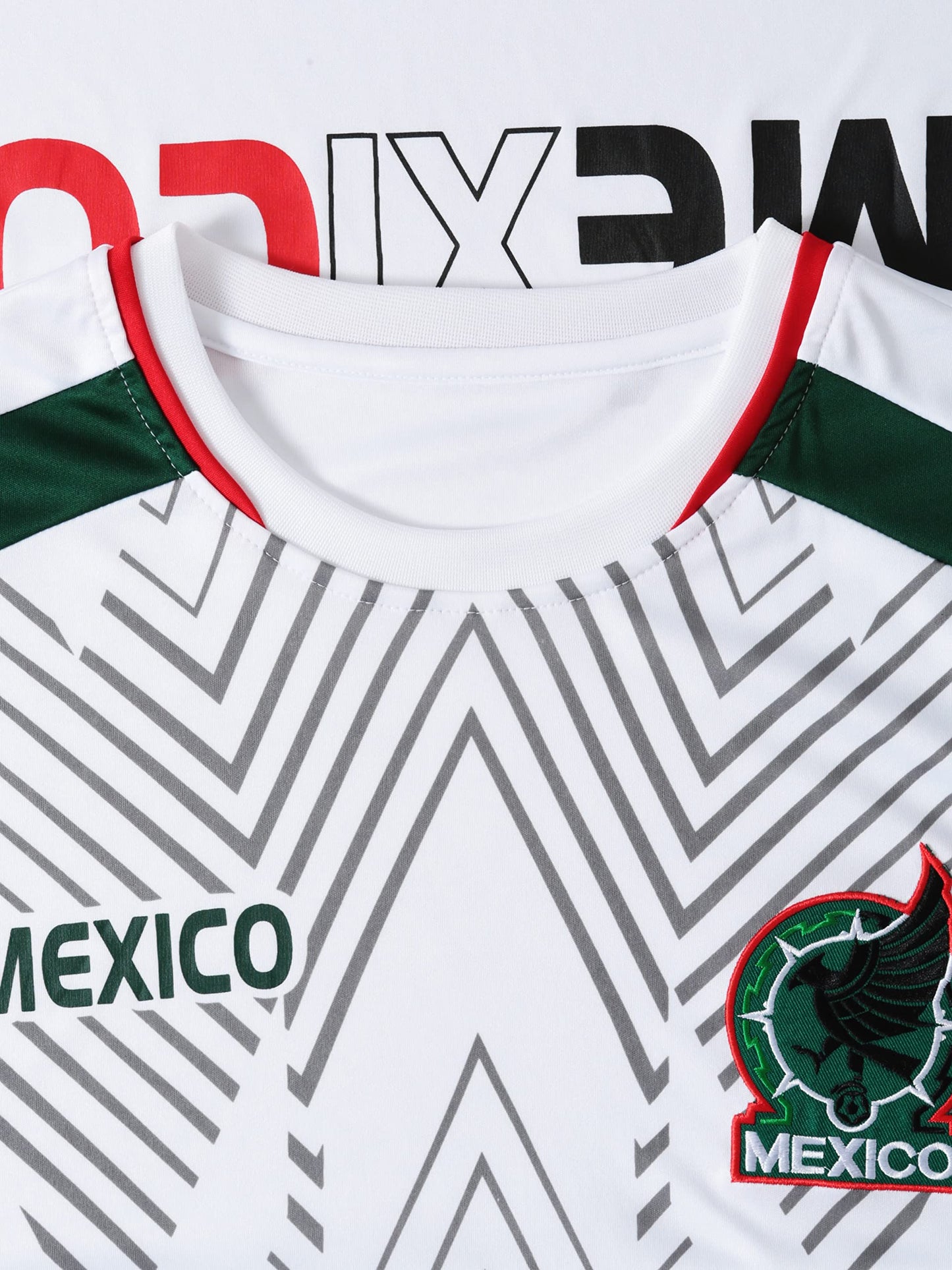 National Mexico Soccer Jersey World Futbol Cup Team Uniform Futsal Athletic Top Shirt (X-Small, White)