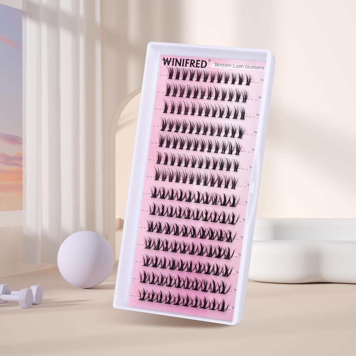 Winifred Bottom Lash Clusters Thick Volume Lower Lash Extension DIY Individual Lashes Bottom Clusters Lashes for Cluster Eyelash Extensions (168pcs)