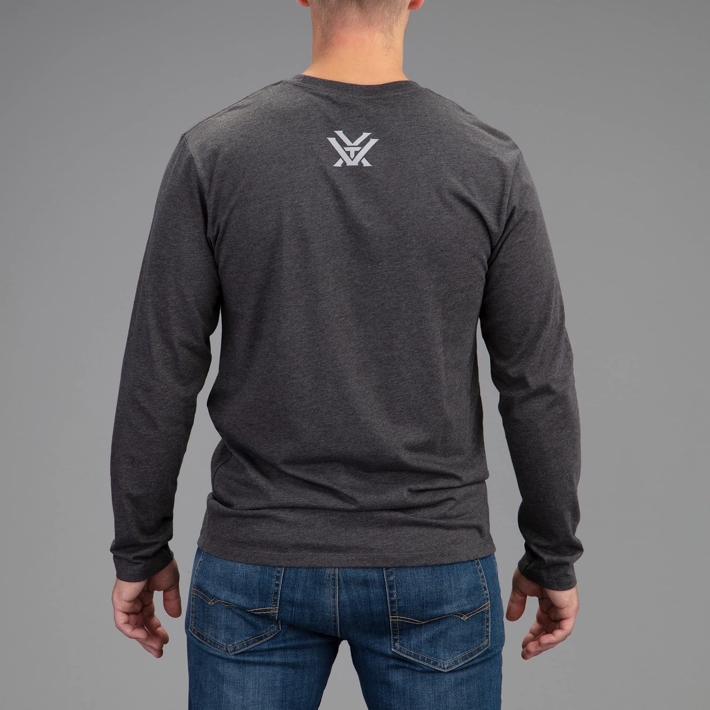 Vortex Optics Core Logo Long Sleeve Shirts (Charcoal Camo Heather, 3X-Large)