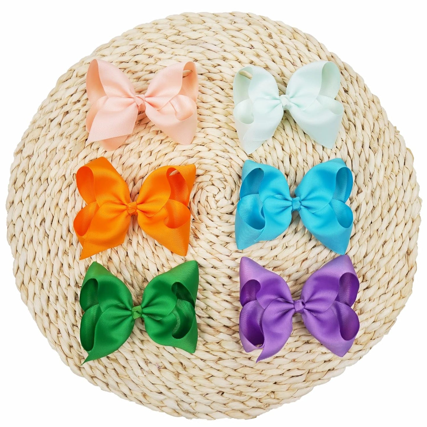 40Pcs 3 inch Hair Bows for Girls Grosgrain Ribbon Toddler Back to School Hair Accessories with Alligator Clips for Baby Girls Kids in Pairs