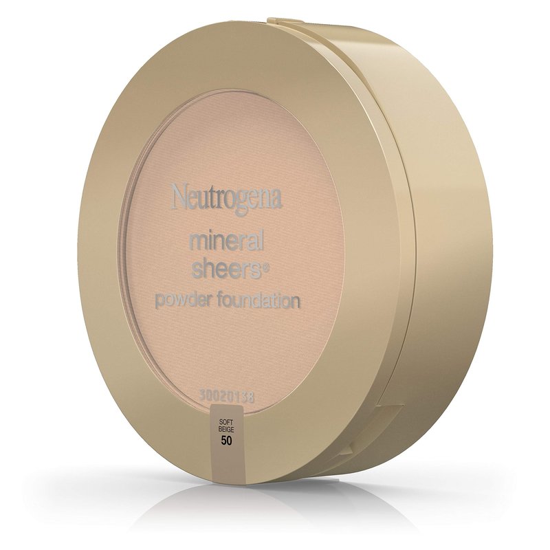 Neutrogena Mineral Sheers Powder Foundation, Soft Beige 50, 0.34 Ounce