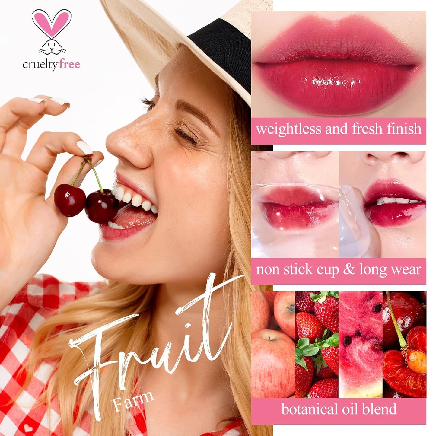 Lip Tint Stain Set, Korean Water Tint Lightweight Non-sticky, Waterproof Long Lasting Liquid Blush & Lip Stain, Transfer-Proof, Matte Finish Lip Color Makeup (made into jam)