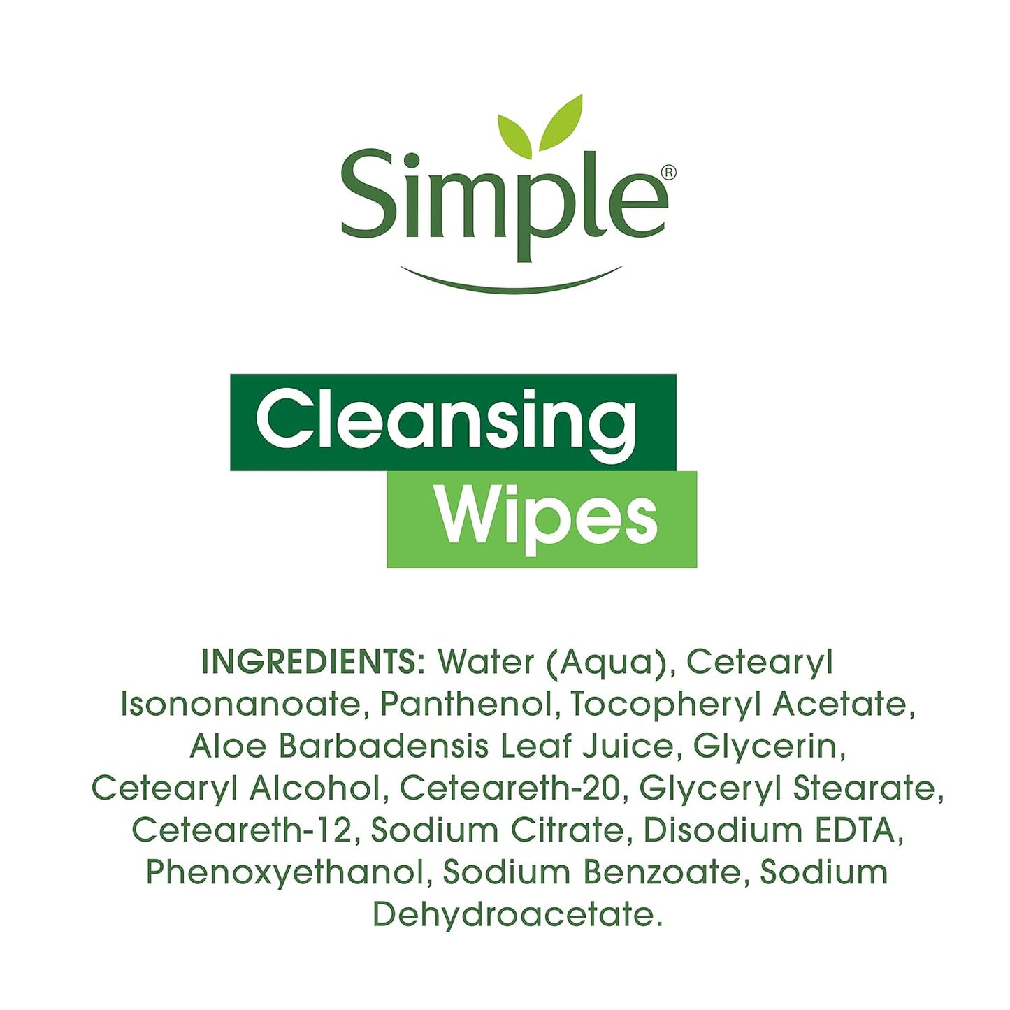 Simple Kind to Skin Cleansing Wipes Micellar Gentle and Effective Makeup Remover Free from color and dye, artificial perfume and harsh chemicals 25 Wipes