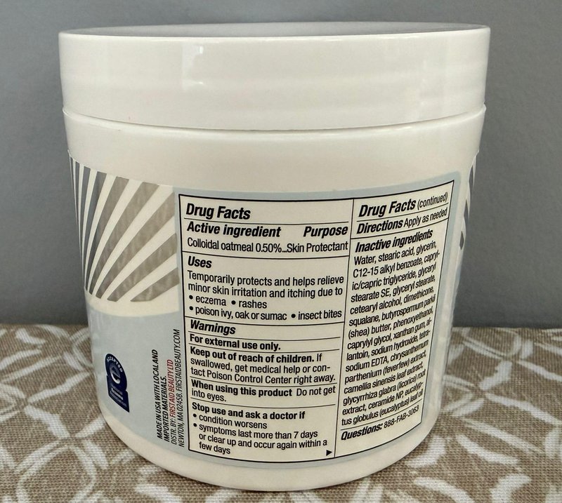 First Aid Beauty - Ultra Repair Cream, Intense Hydration Whipped Colloidal Oatmeal, Clinically Proven to Strengthen Skin Barrier in 7 Days & Helps Relieve Eczema, Luxury Face & Body Moisturizer, 12 oz