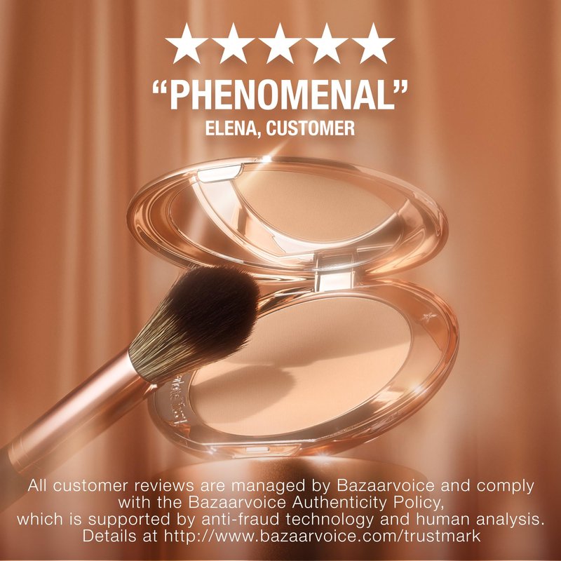 Charlotte Tilbury Airbrush Flawless Finish Setting Powder - Pore-Blurring Pressed Powder for Face Makeup to Minimize Shine with a Soft-Focus Finish - 1 Fair