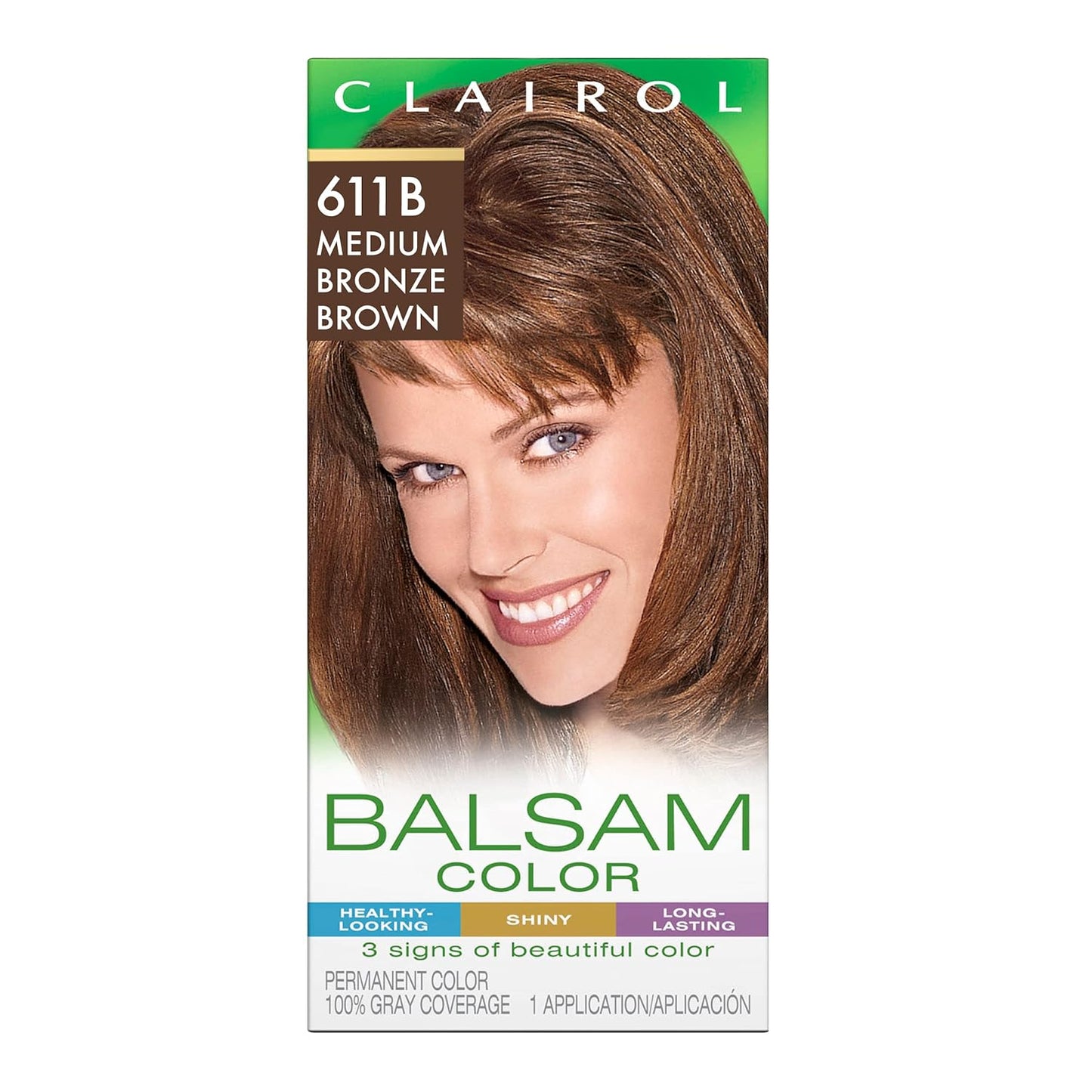 Clairol Balsam Permanent Hair Dye, 618 Black Hair Color, Pack of 1