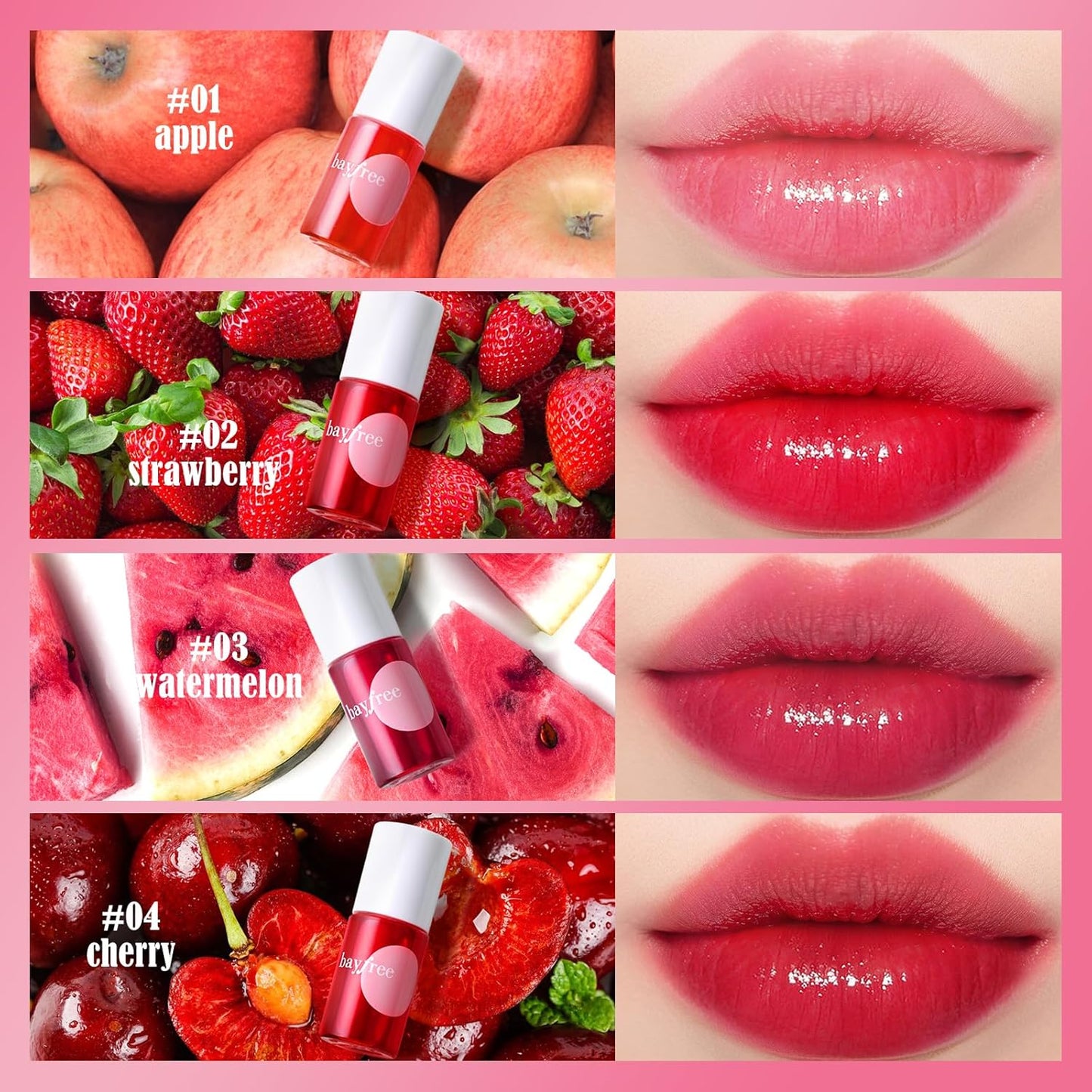 Lip Tint Stain Set, Korean Water Tint Lightweight Non-sticky, Waterproof Long Lasting Liquid Blush & Lip Stain, Transfer-Proof, Matte Finish Lip Color Makeup (made into jam)