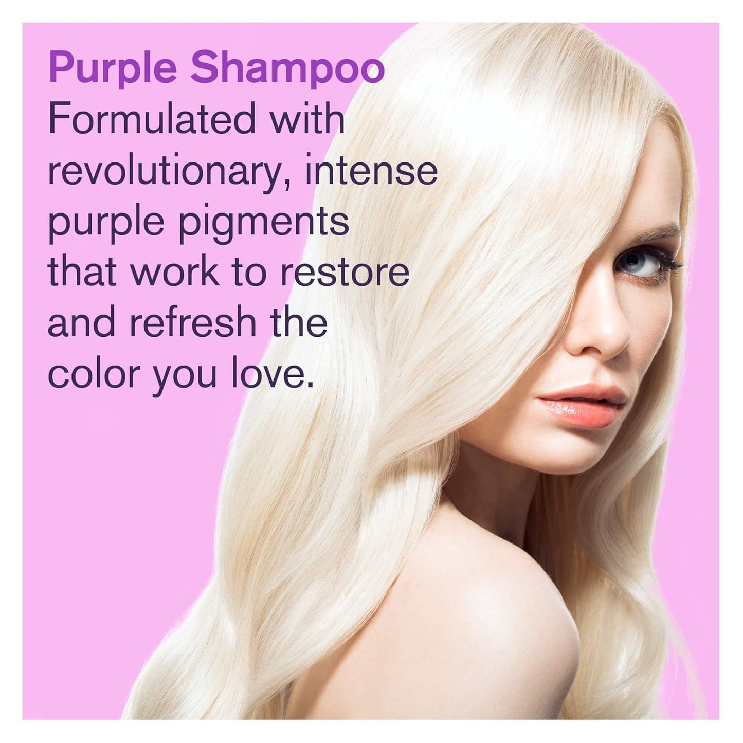 Purple Shampoo for Blonde, Silver & Grey Hair | Remove Yellow Tones & Condition Damaged Hair - Vegan, Paraben & Sulfate Free - 8 fl oz