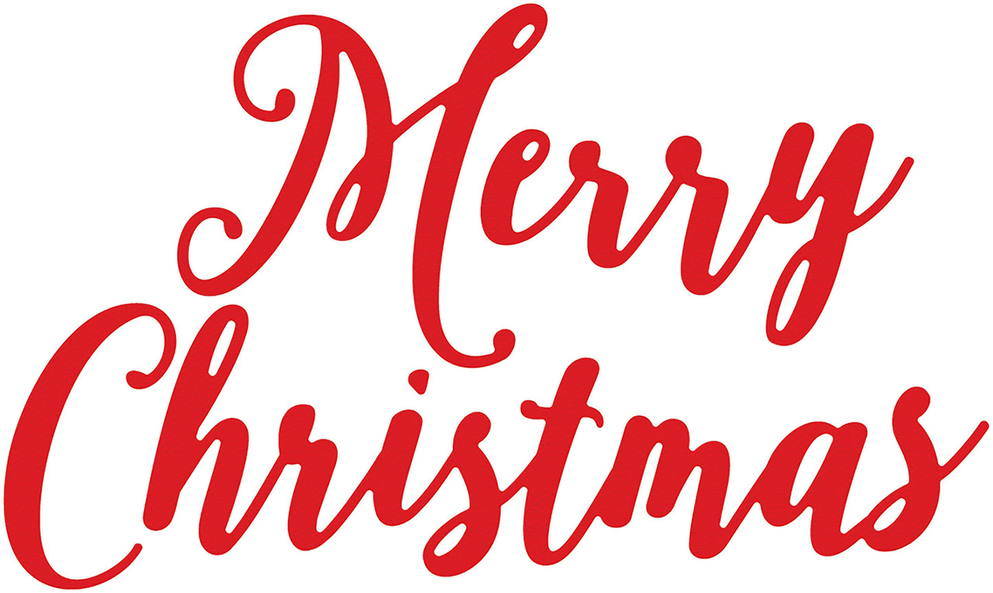 Echo Park Paper Company Script Merry Christmas Word Die Set