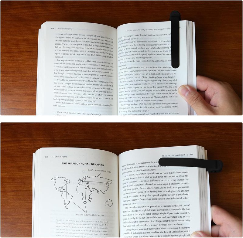 Automatic Silicone Bookmark Set - 3 Unique Page Keepers for Reading Lovers | Perfect Gift for Kids, Teachers & Adults