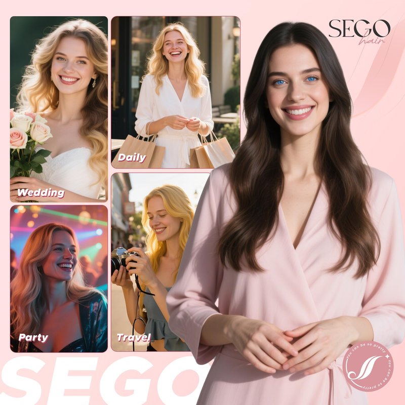 SEGO Clip In Short Hair Extensions Real Human Hair Single 6 Pcs Individual Clip Ins Remy Straight Soft Seamless Hairpieces for Women -10 Inch #02R Dark Brown