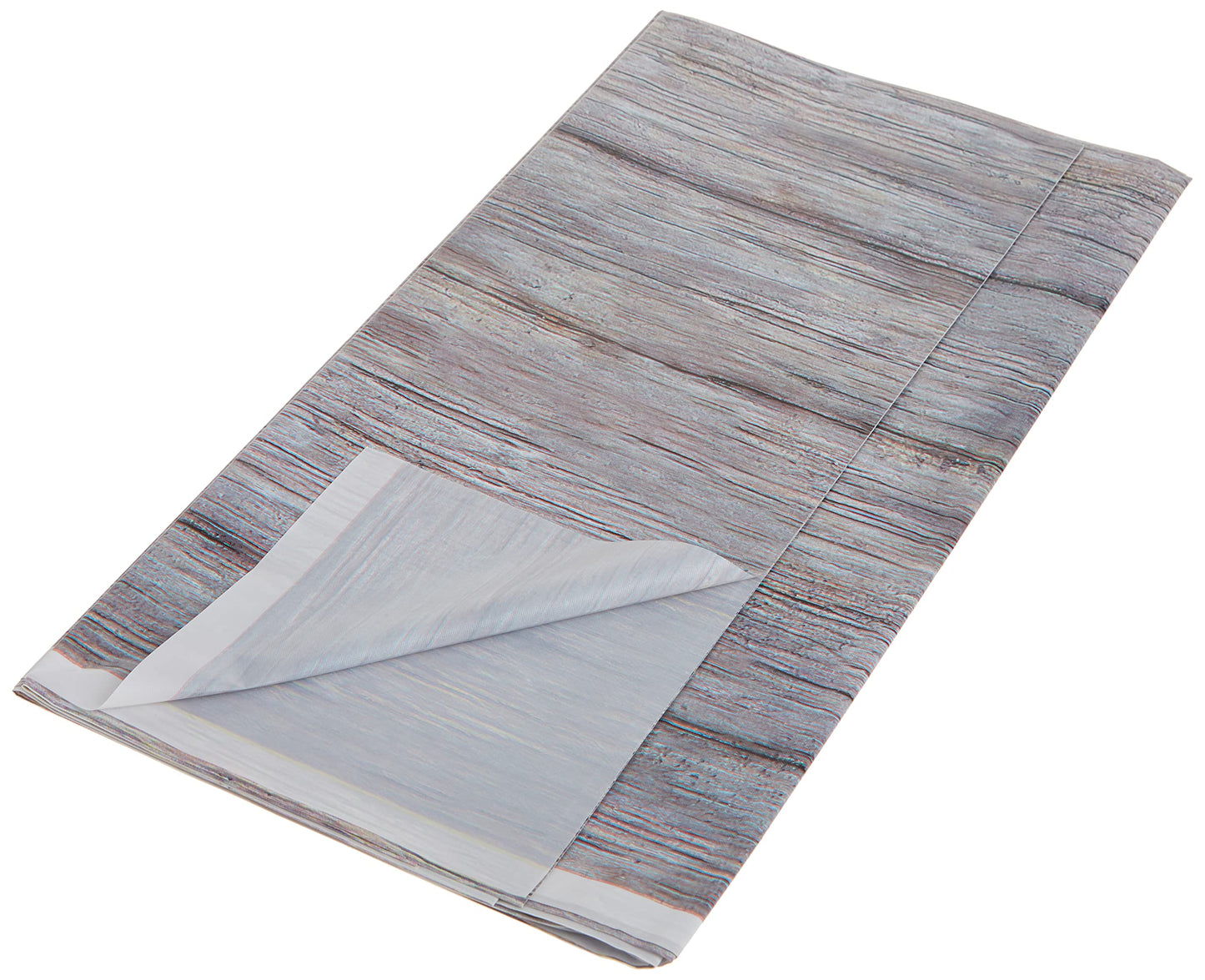 Gray Rustic Wood Rectangular Plastic Table Cover (54" x 108") 1 Count - Elegant Design & Premium Quality, Ideal For Parties, Events & Everyday Use