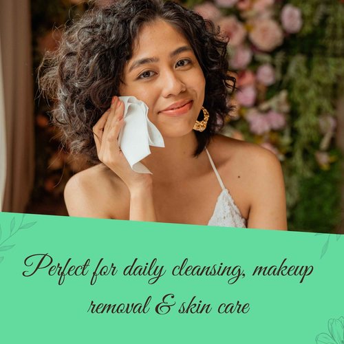 12 Reusable Tissues with 1 extra tissue, Travel Size Cloth Tissue Pack Made of Soft Cotton- Washable Facial White handkerchiefs - Eco Friendly Fabric with Zero Waste Cloths