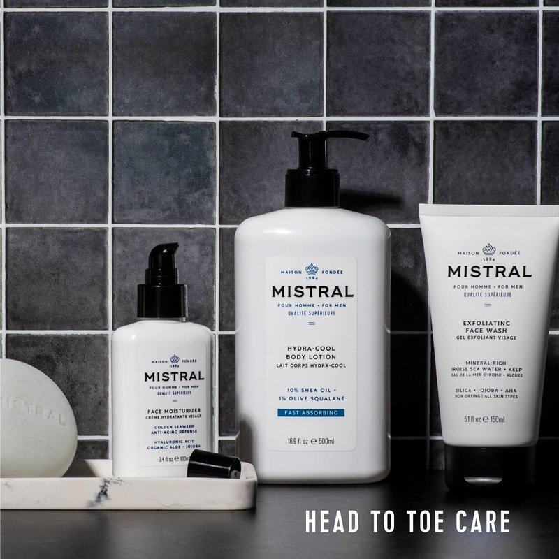 Mistral Men's Face Moisturizer Cream, Cool Marine, 3.4 Fl Oz
