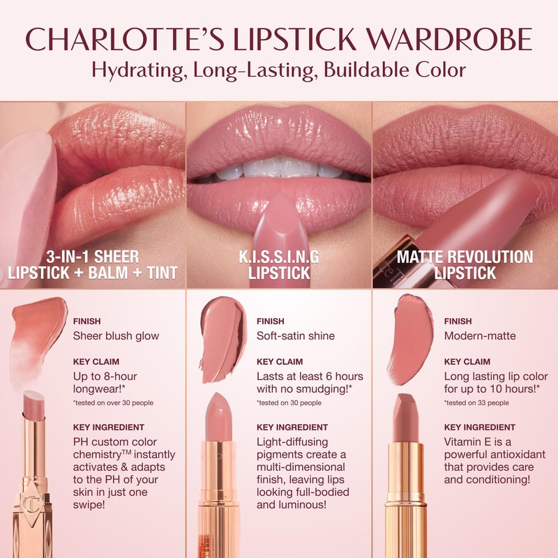 Charlotte Tilbury Matte Revolution Lipstick - Long Lasting, Matte Lipstick, Giftable Beauty Essential with Buildable Color & Lip-Loving Ingredients - Creamy, Easy to Blend Formula - Super Fabulous