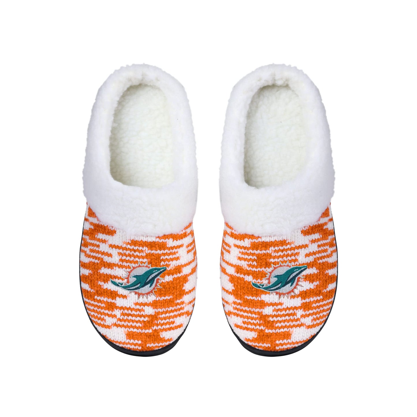 FOCO womens Sherpa Lined Colorblend Cup Sole Slippers, Team Color, 9 10 US