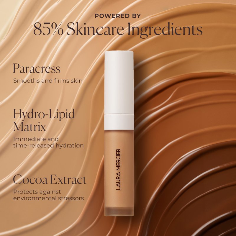 Laura Mercier Real Flawless Weightless Perfecting Serum Concealer, Long-Lasting, Waterproof, & Crease-Proof Wear, Buildable Coverage, Oil-Free, 1N1 - Light with neutral undertones