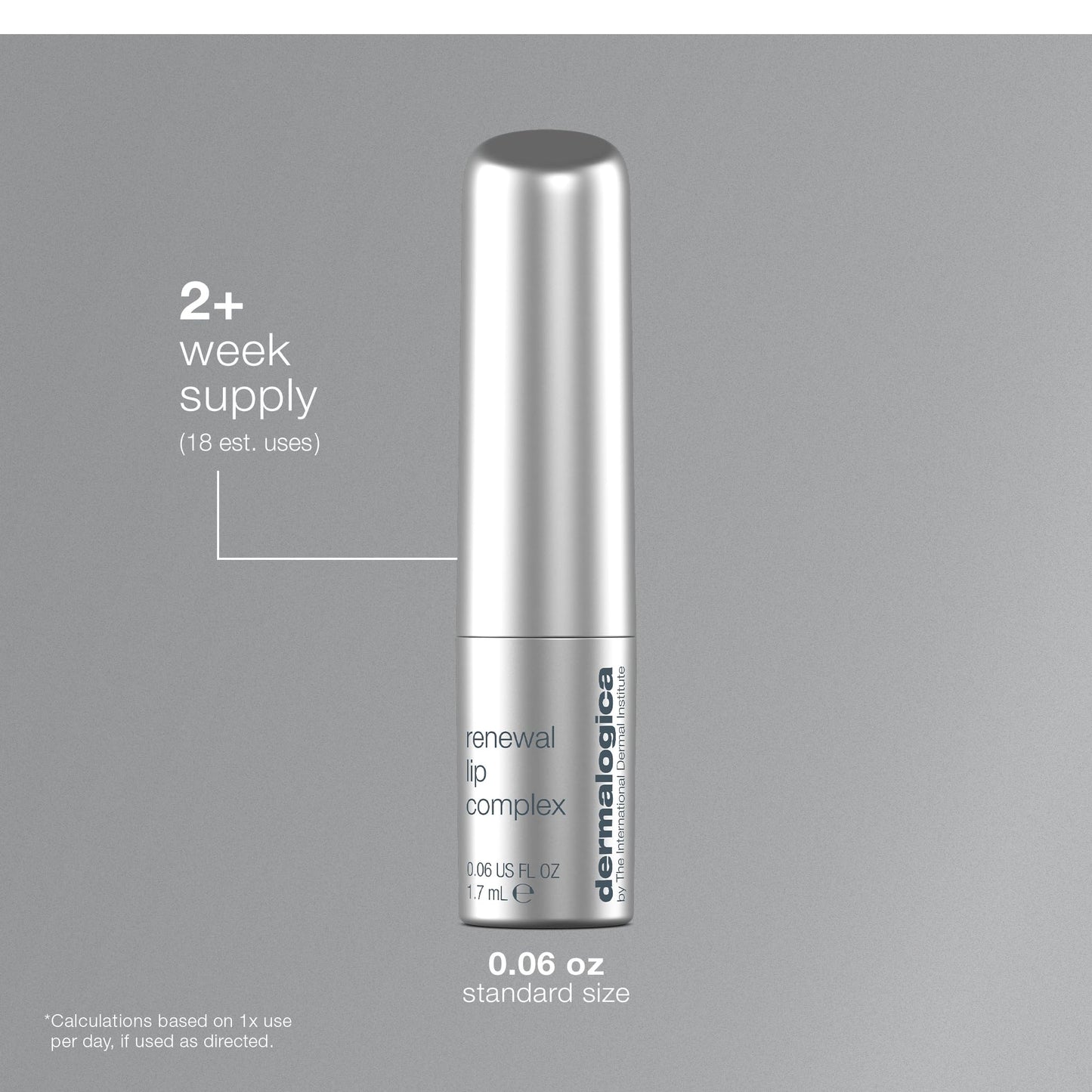 Dermalogica Renewal Lip Complex (0.06 Fl Oz) Anti-Aging Lip Balm Moisturizer for Dry Lips - Smoothes Rough, Uneven Lips and Minimizes Contour Lines
