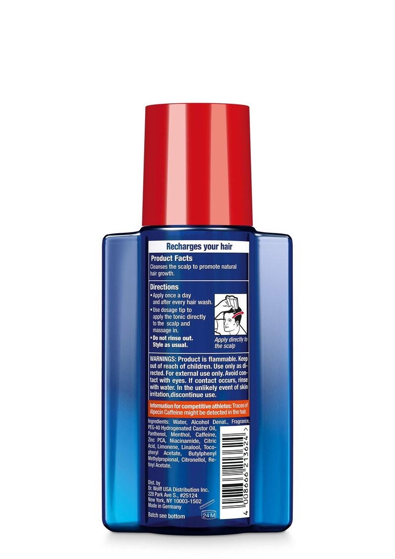Alpecin After Shampoo Caffeine Liquid 6.76 fl oz (Pack of 3) I Topical Solution for Men's Thinning Hair I Promotes Natural Hair Growth I Sulfate Free with Concentrated Caffeine