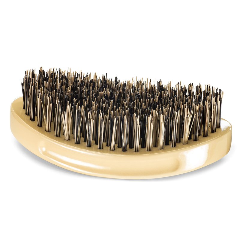 Torino Pro Wave Brush #1510 - By Brush King - Curved, Hard Palm/Military 360 Waves
