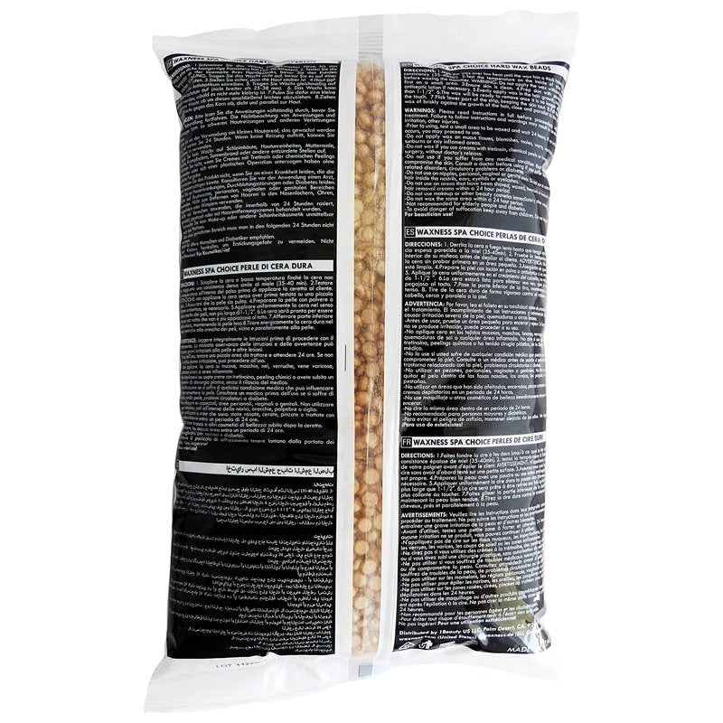 Waxness Spa Choice Mineral Gold Demi Creamy Hard Wax Beads 2.2 lb / 1 kg