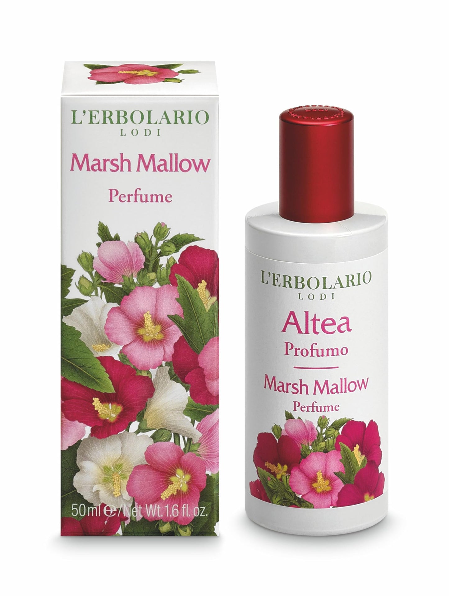 L'Erbolario Marsh Mallow Perfume - Citrus and Floral Parfum for Women - Lasting Vanilla Perfume with Lemon, Bergamot, Vetiver and Musk Notes - 1.6 oz