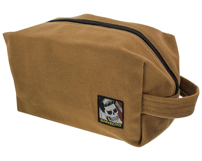 Suavecito Men's Hair Grooming Set OG & Firme (Strong) Hold Pomade, Body Soap, Large Deluxe Comb & Sand Canvas Bag