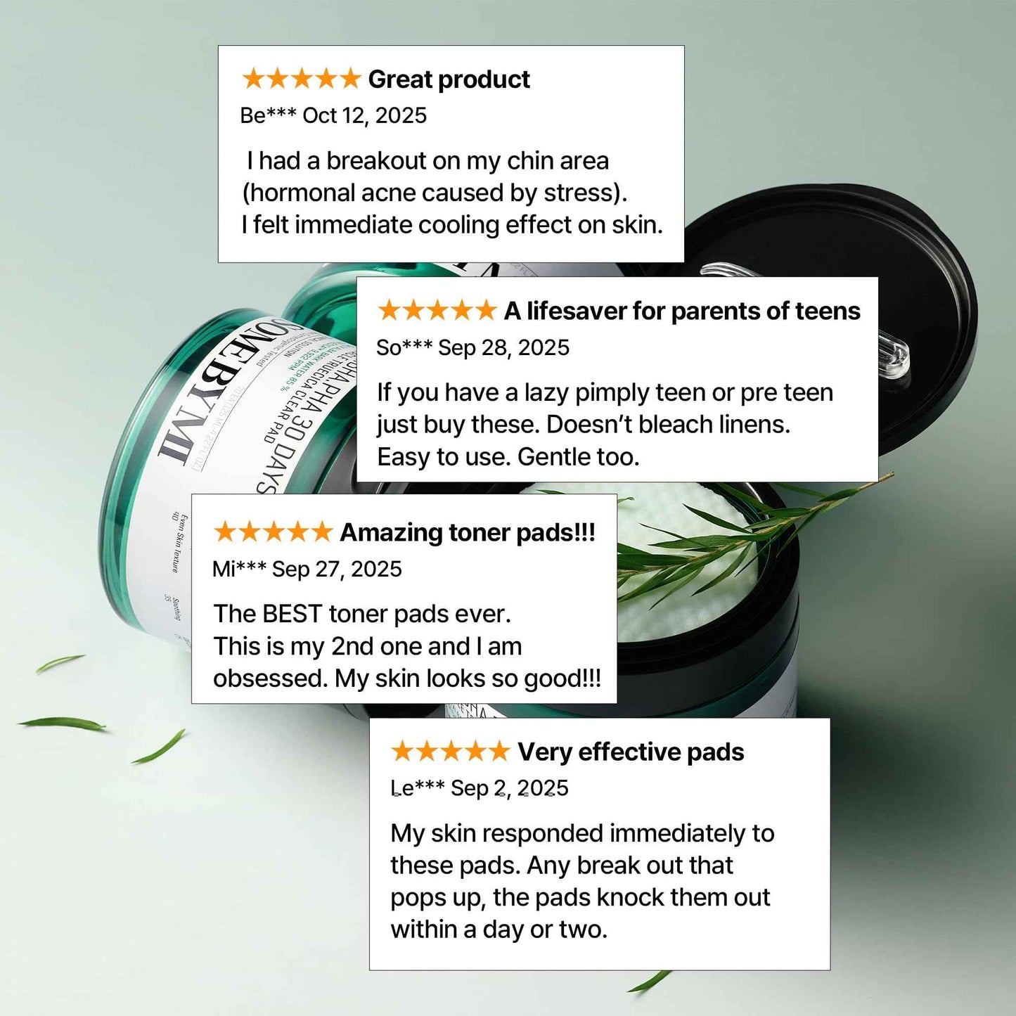 SOME BY MI AHA BHA PHA 30 Days Miracle Truecica Clear Pad – 70 Pads – Korean Exfoliating Centella Face Toner Pads – Gently Clears Impurities, Refines Pores & Smooths Skin Texture – Korean Skin Care