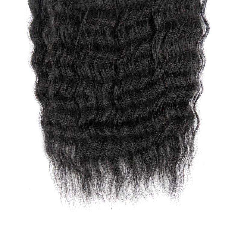Wet and Wavy Human Braiding Hair No Weft Super Wavy Bulk Human Hair For Boho Braids 100g (1Pack-4PCS) 100% Virgin Human Hair Super French Micro Braiding Bohemian Braids (Super Wavy(#1B), 14 Inch)