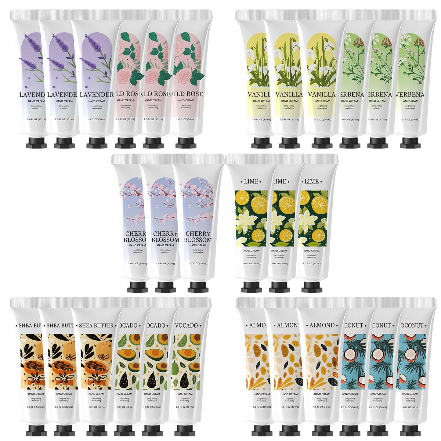 BODY & EARTH 30 Pack Hand Cream Lotion Bulk Mini Hand Lotion Hand Cream for Women Bridesmaid Gifts Small Gifts for Women Mothers Day Gift Bachelor Party Favors