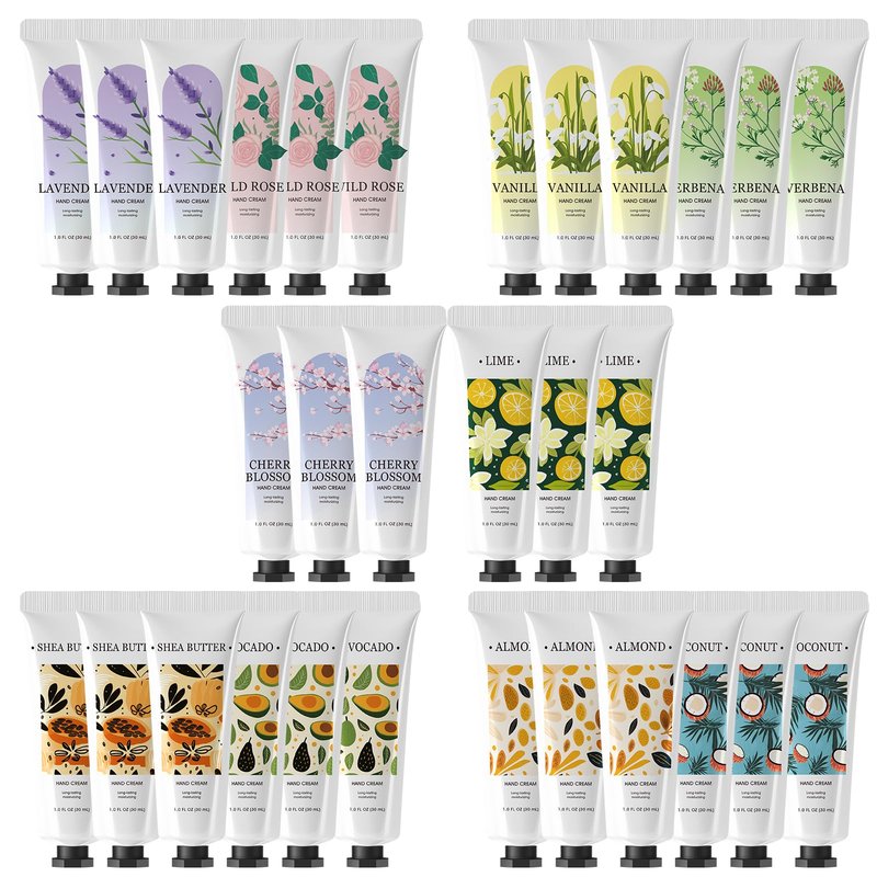 BODY & EARTH 30 Pack Hand Cream Lotion Bulk Mini Hand Lotion Hand Cream for Women Bridesmaid Gifts Small Gifts for Women Mothers Day Gift Bachelor Party Favors