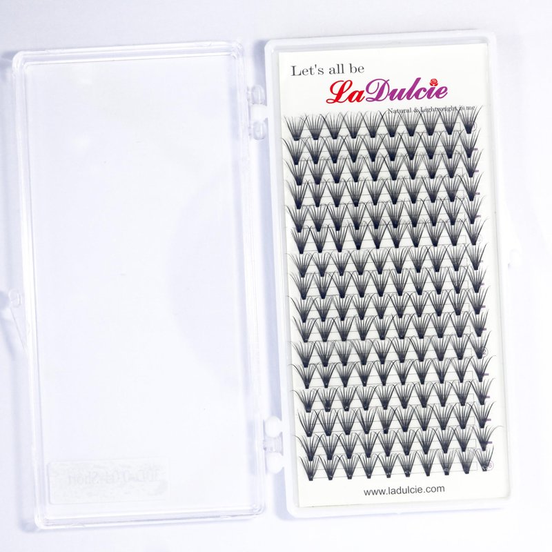 LaDulcie Lash Cluster D Curl Lashes Individual 160 False Eyelash Clusters. Size: S(10mm); M(12mm); L(14mm); XL(15mm); XXL(16mm); XXXL(17mm). Separate home eyelash extension set (30D 0.04-D, M)