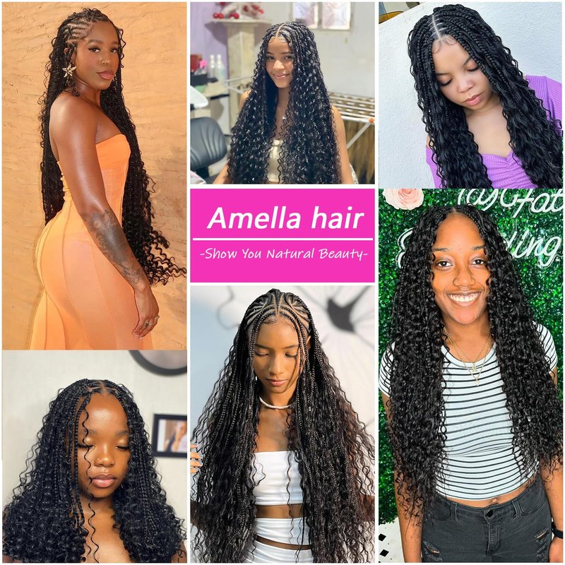 Curly Human Braiding Hair for Boho Braids Bohemian 20 inch Water Wave Bulk 100% Human Hair for Micro Braiding Hair Wet and Wavy Boho Knotless Braids Hair No Weft 2 Bundles Natural Color