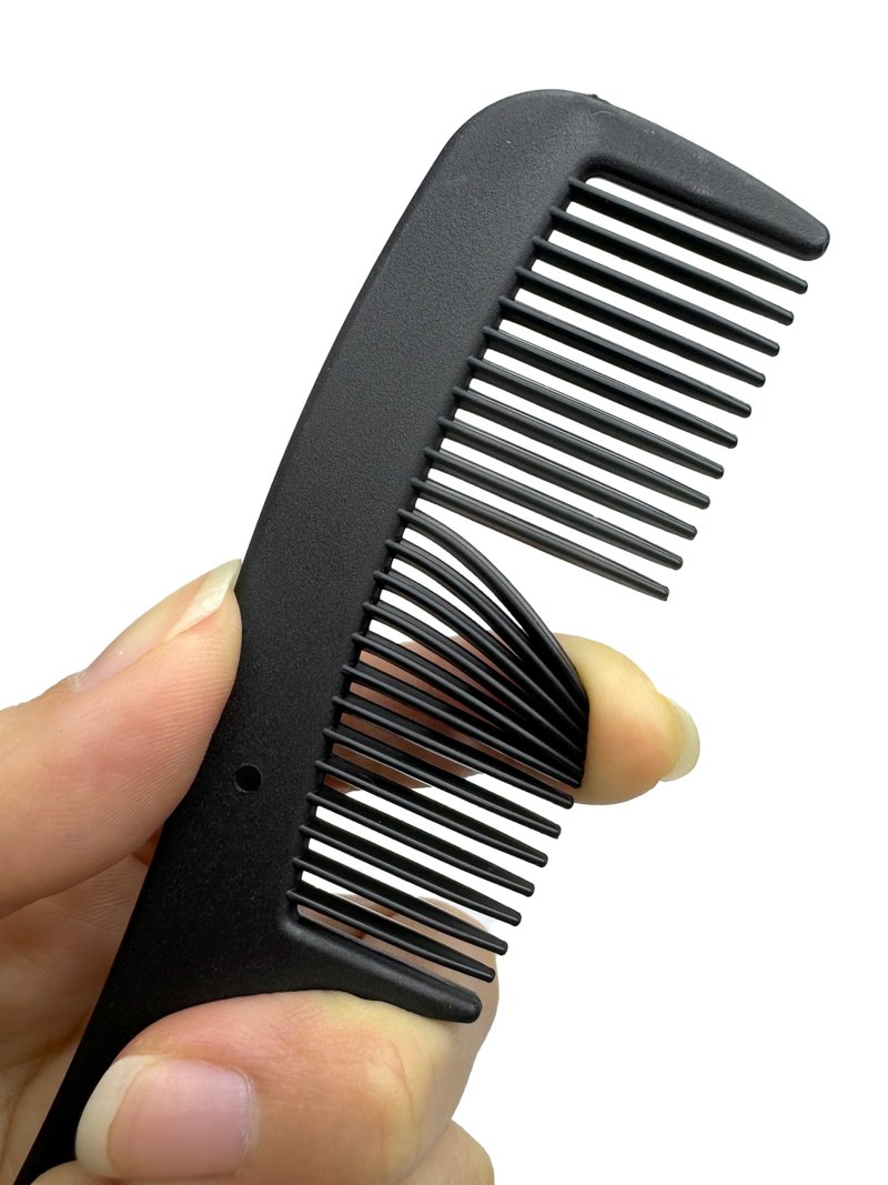 JoseHana Hair Brush and Comb Set, 100 Pcs Bulk for Homeless Individually Wrapped, Lightweight Hair Brush and Comb for Women Kids Hotel Travel (Black)