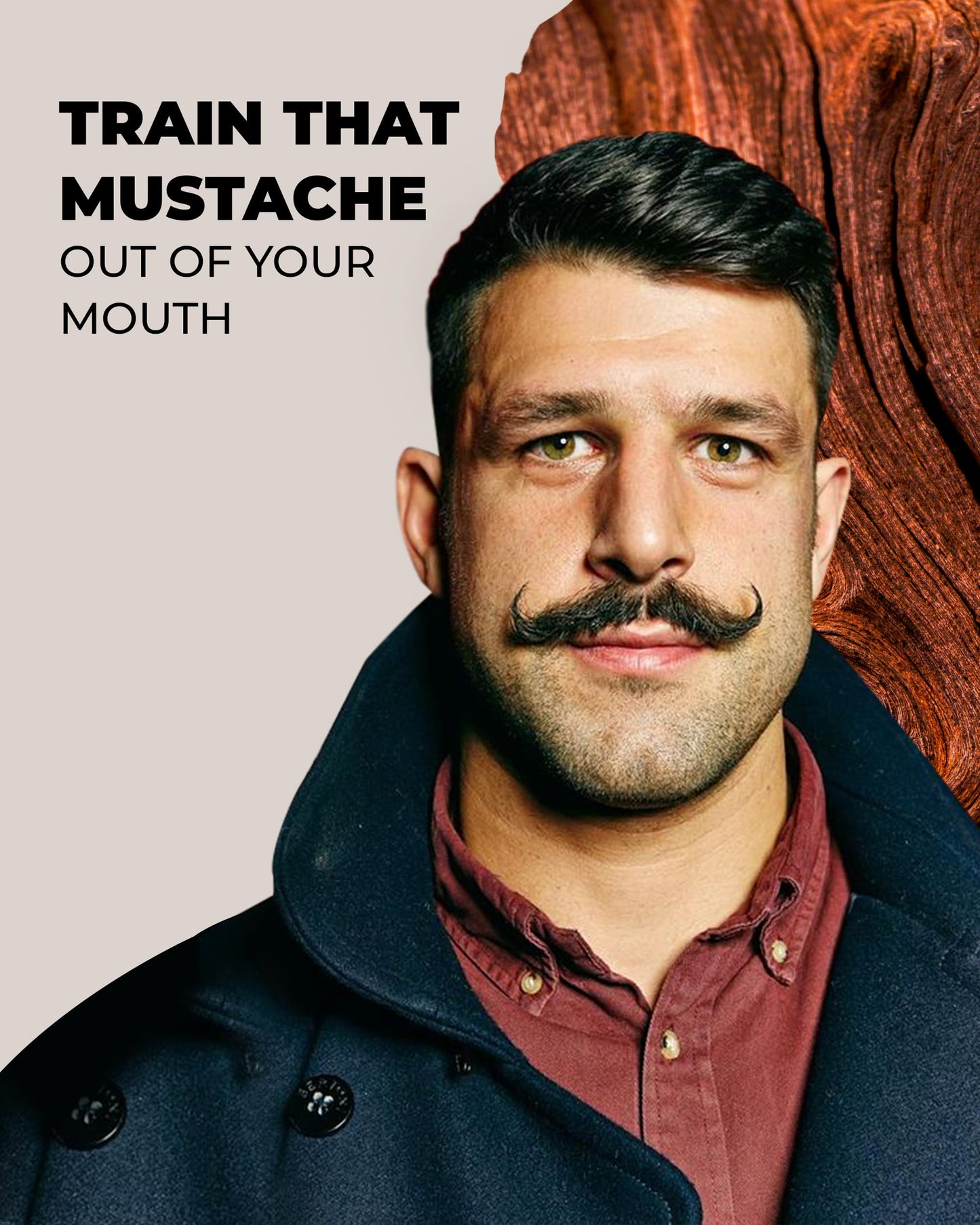 Bossman MUDstache Unscented Mustache Wax for Men (2 oz) - 2 Pack - Strong 24-Hour Hold, Non-Tacky & Easy to Apply for Taming & Styling