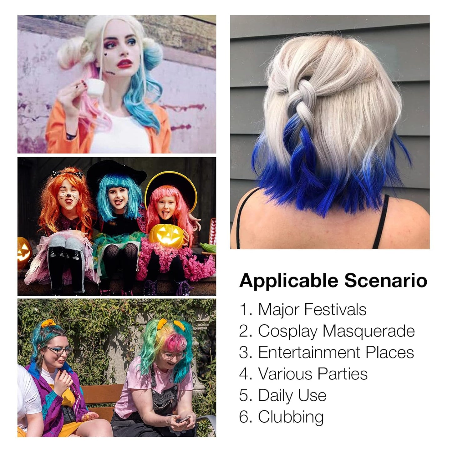 Temporary Hair Color for Kids, Ultikare Orange Hair Dye Washable Natural Hair Wax Color Chalk Mud Cream DIY Hairstyle Clay For Dark Hair Halloween, Cosplay, Party, Christmas Gift Girls 3.4 Fl Oz