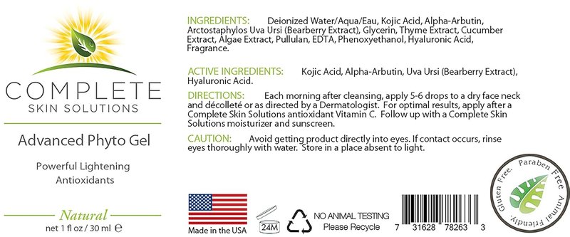 Advanced Phyto Gel Serum - Hydrating Anti-Aging Formula | 1 oz
