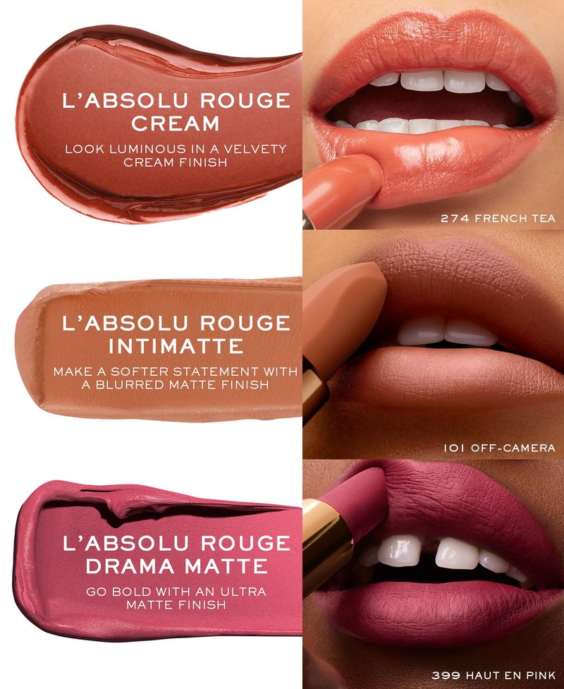 Lancôme L'Absolu Rouge Hydrating Cream Lipstick - Smudge-Resistant & Luminous Finish - Up To 18HR Comfort - 0 Moi Moi Moi
