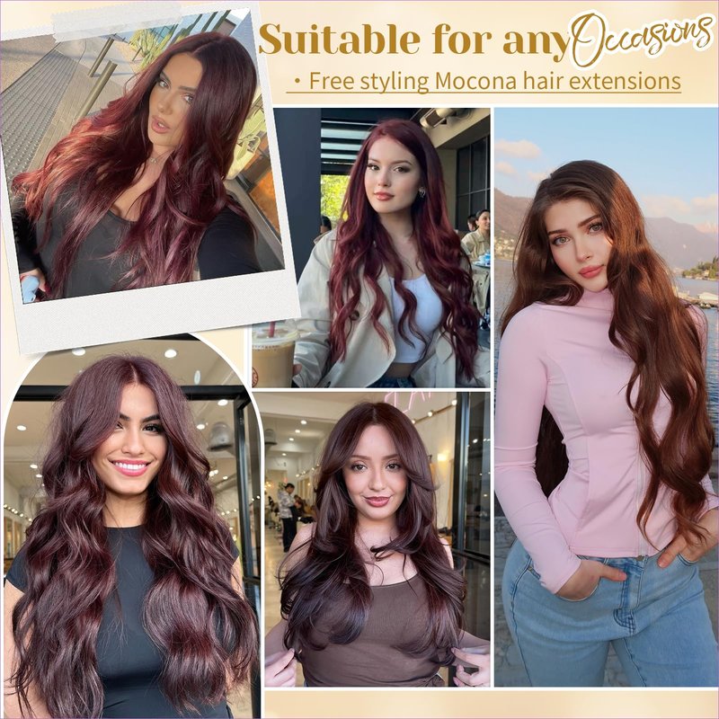 Mocona Clip in Hair Extensions Real Human Hair, Natural Black–18 Inch 7pcs 70g/Pack, Soft Remy Human Hair Clip in Extensions Straight for Women, Capable for all Occasions (#1B 18 Inch)