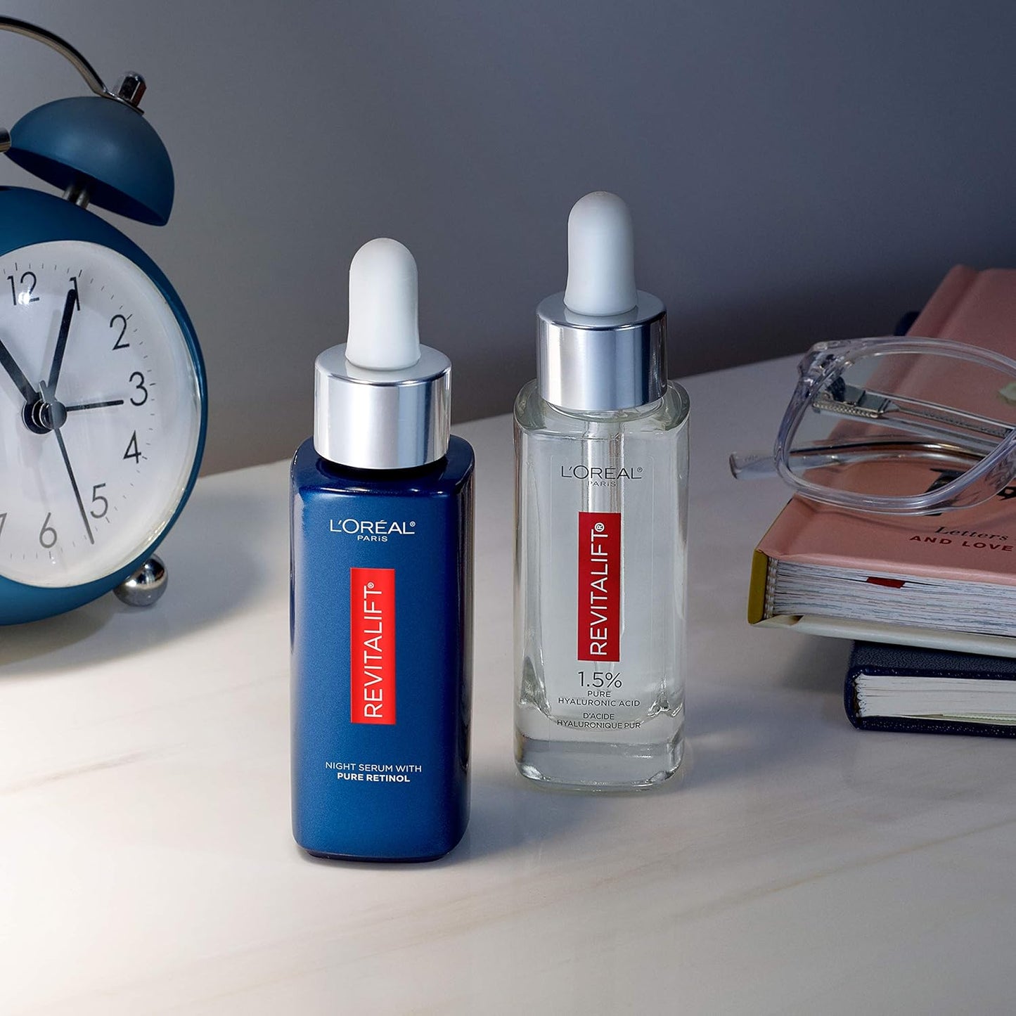 L'Oreal Paris Revitalift Night Serum - 0.3% Pure Retinol for Deep Wrinkles | Fragrance-Free, 1 oz