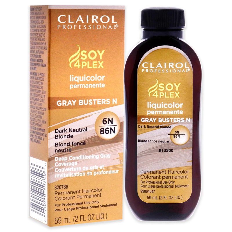 Clairol Professional Permanent Liquicolor, 6n Dark Neutral Blonde, 2 Fl Oz - Packaging May Vary