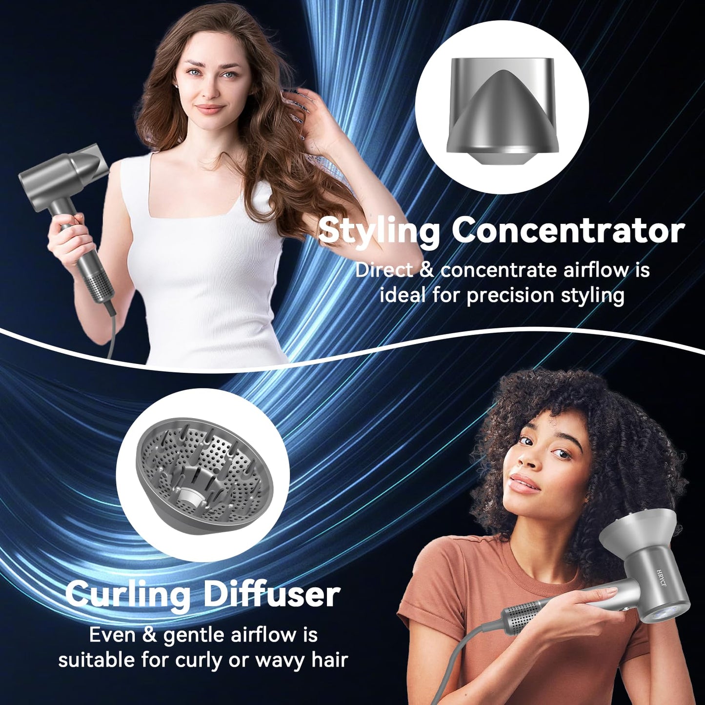 High Speed Hair Blow Dryer|Professional Salon Grade Air Speed, Negative Ion Hair Care|Quiet Design|Suitable for Thick Hair/Styling, Long Motor Lifespan