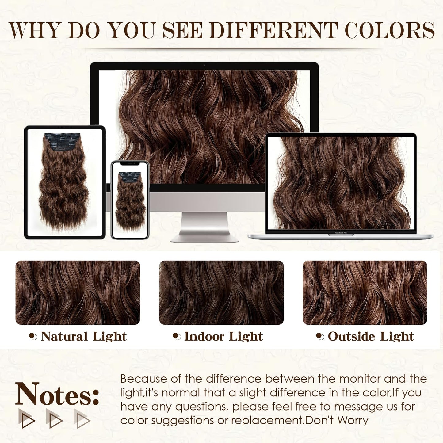 DOULKIKE Clip In Hair Extensions 22 Inch Wavy 4PCs Heat Resistant Synthetic Set (200g Thick) for Daily Use, Undetectable Volume Tangle Free #9 Color