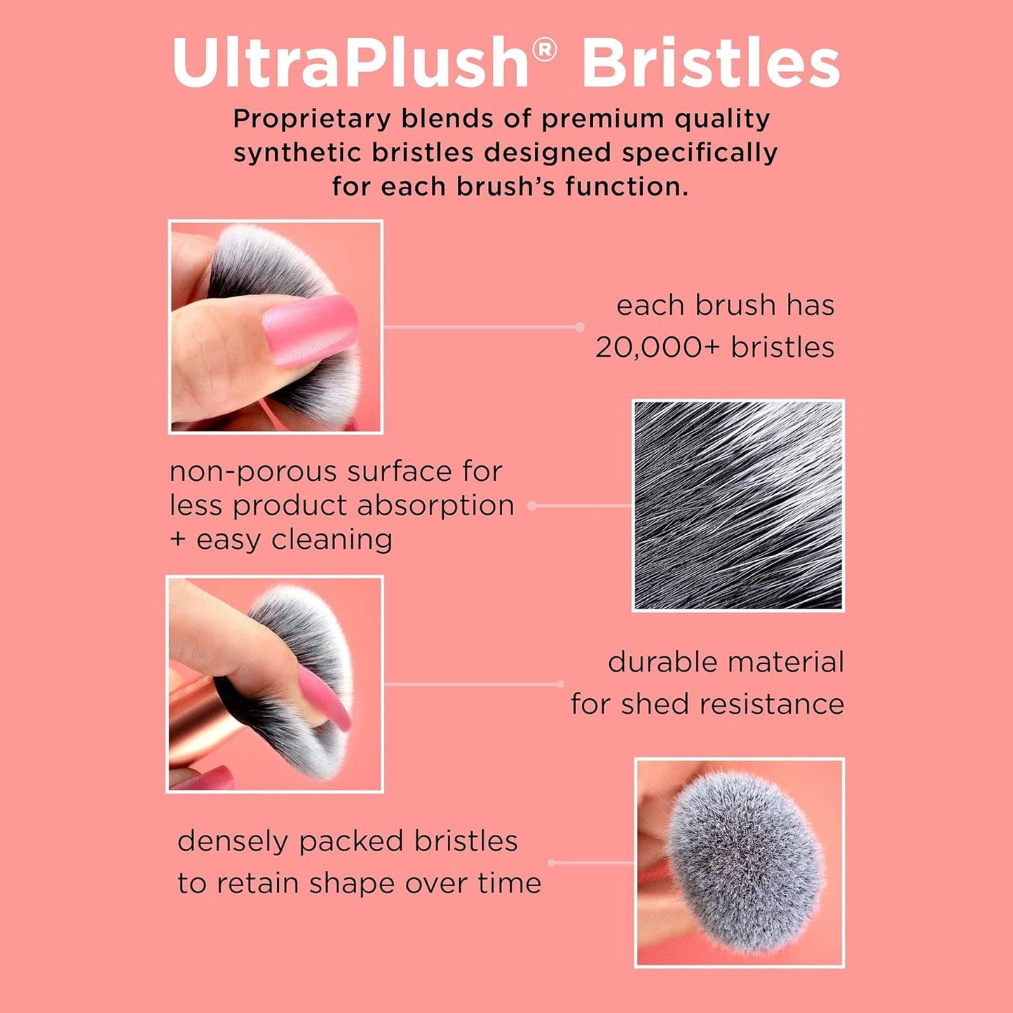 Real Techniques Brightening Concealer Makeup Brush, Viral Kitten Paw Brush Conceals Under Eyes, & Imperfections, Cover Dark Circles, For Brightener & Concealer, RT 242 Brush, Cruelty-Free, 1 Count