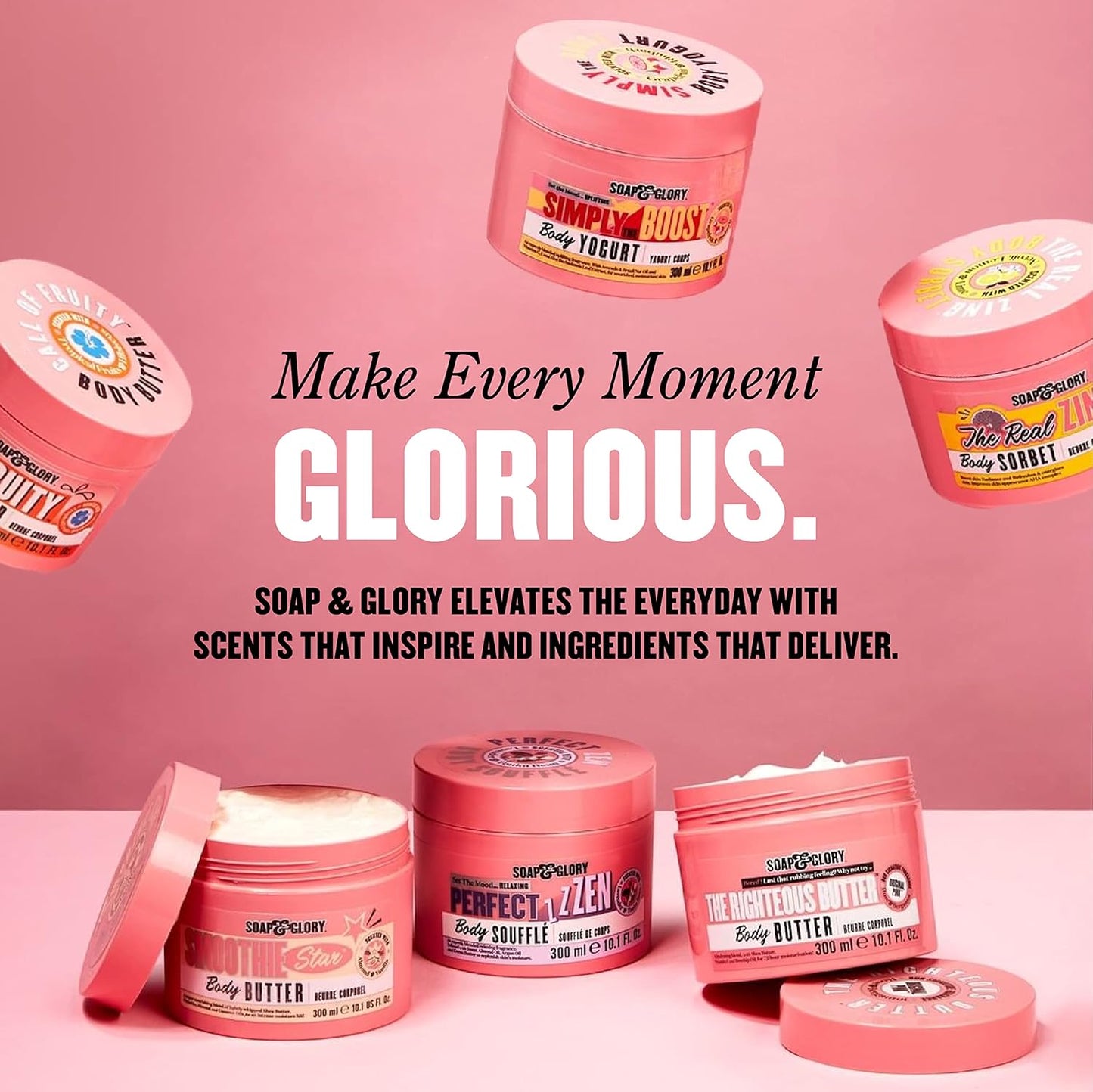 Soap & Glory Hand & Foot Care Duo - Hydrating Hand Cream & Foot Cream Set | 125ml & 4.2 oz