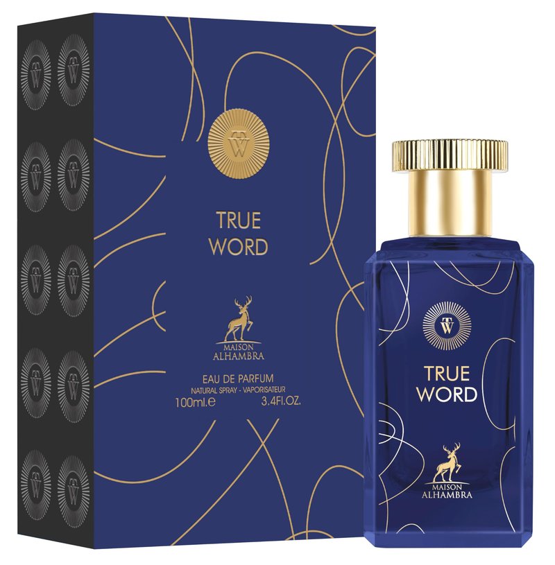 Maison Alhambra True Word – Fruity, Citrus, Floral, Amber – Eau de Parfum Spray Long-Lasting Fragrance for Men, 3.4 Ounce / 100 ml