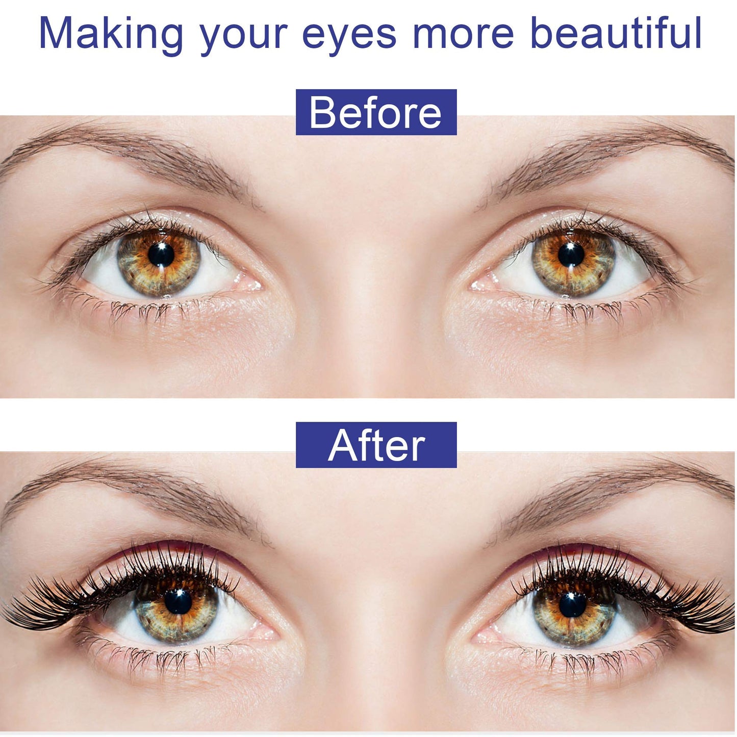 Alcastar Magnetic Eyelashes with Eyeliner Kit,Natural Magnetic Eyelash,Water, proof Reusable Long Lasting, Easy Apply (Fluffy-DH0603)