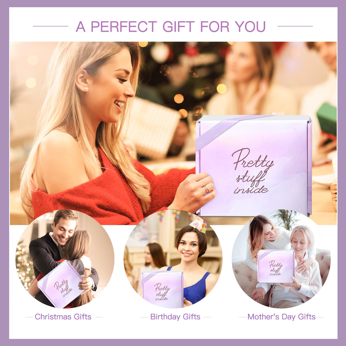Gifts for Women Gift Basket for Women - 10 Pc Lavender Bath and Body Sets