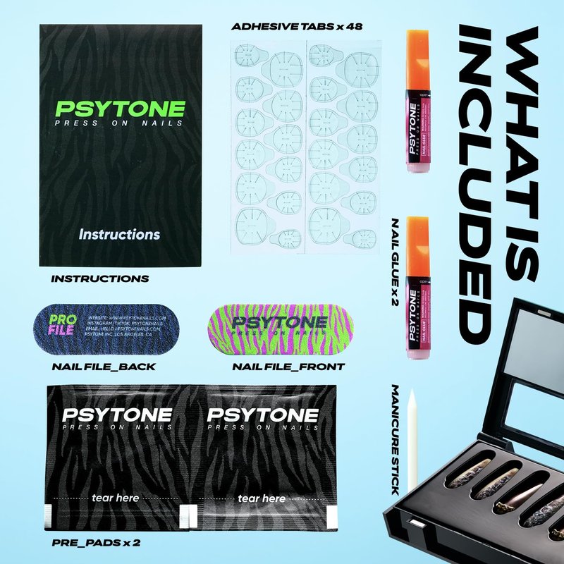 PSYTONE Short Press on Nails Almond Orange French Tip Glue on Nails Cute Fake Nails Full Cover Stick on Nails Glossy Artificial Nails Short Acrylic Nails Press ons Reusable False Nails for Women